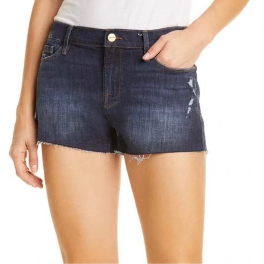FRAME Le Cutoff Frey hem shorts